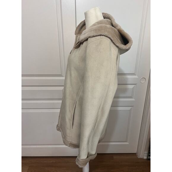 Esprit Faux Shearling Cream Jacket - Picture 8 of 16